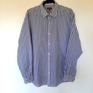 James Tattersall striped a long sleeved dress shirt. Like New